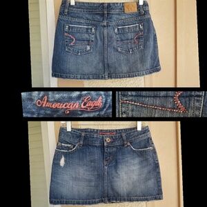 FINAL PRICE American Eagle denim blue jean skirt 2